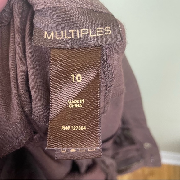 Multiples Brown Lightweight Women’s Trousers Pants Size 10 - Picture 3 of 12